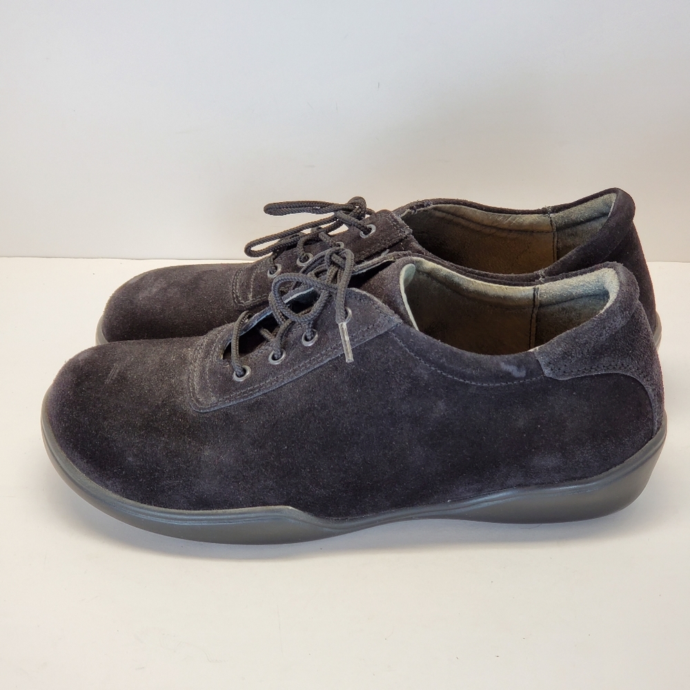 Birkenstock Footprints Black Suede Oxford 39
